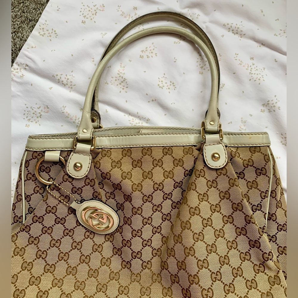 Gucci Monogram Bag Tote Purse - Picture 11 of 13